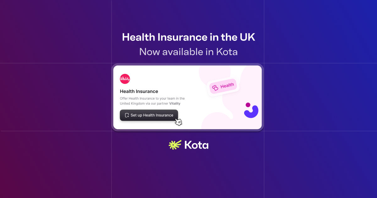 Health Insurance Now Available for UK Teams with Vitality
